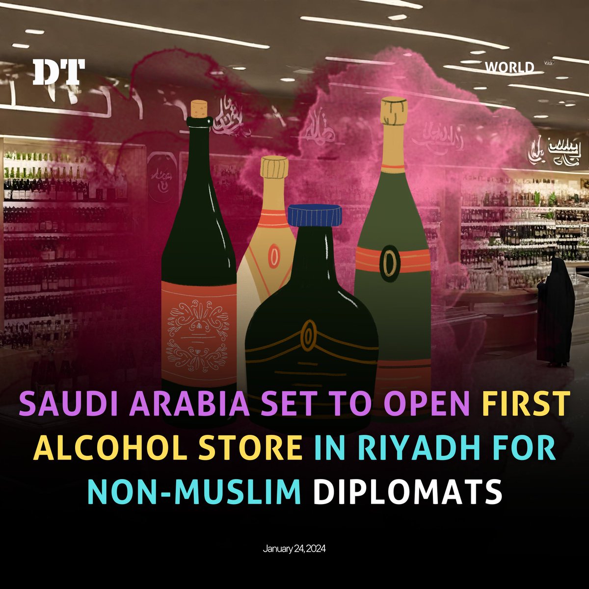 DhakaTribune's tweet photo. https://t.co/twgiU2RSTF
To serve exclusively non-Muslim diplomats
#dhakatribune
#SaudiArabia
#alcoholstore
#Riyadh https://t.co/xbbev77H2a
