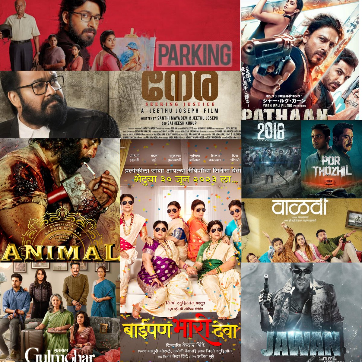 Russel_Olaf's tweet photo. Time again for #59Seconds
Episode 57: Best #IndianMovies 2023
#YearEnd List of Best #IndianFilms
#2023Recap #Recap2023
1.) Pathaan (Hindi)
2.) Parking (Tamil)
3.) Baipan Bhaari Deva (Marathi)
4.) Vaalvi (Marathi)
5.) Por Thozhil (Tamil)
6.) Animal (Hindi)
7.) Gulmohar (Hindi)
8.) Neru (Malayalam)
9.) 2018 (Malayalam)
10.) Jawan (Hindi)
Honorable Mentions:
Bawaal (Hindi)
Afwaah (Hindi)
Vaathi (Tamil)