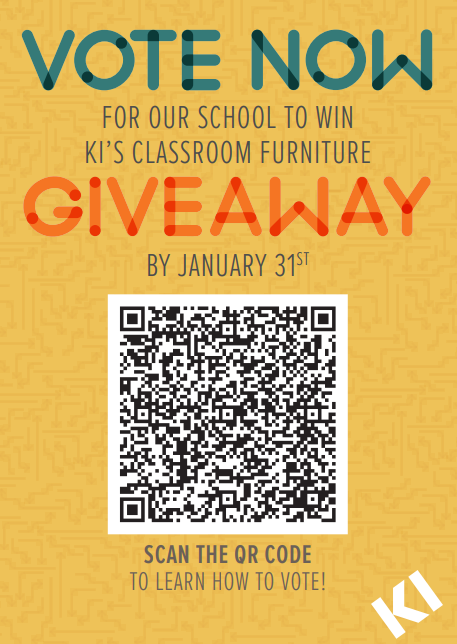 Siegel High's library is in the top 3 in the nation for a chance at winning $40,000 from the KI Learning Space Design Competition. The library with the most votes wins. Vote at tinyurl.com/2s3jpyre by Jan. 31.  One vote allowed per device, winners announced Feb. 2.
