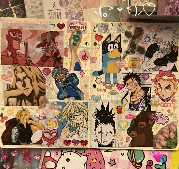 Had a girls night and we made collage, here is mine (*ᴗ͈ˬᴗ͈)ꕤ*.゜ 