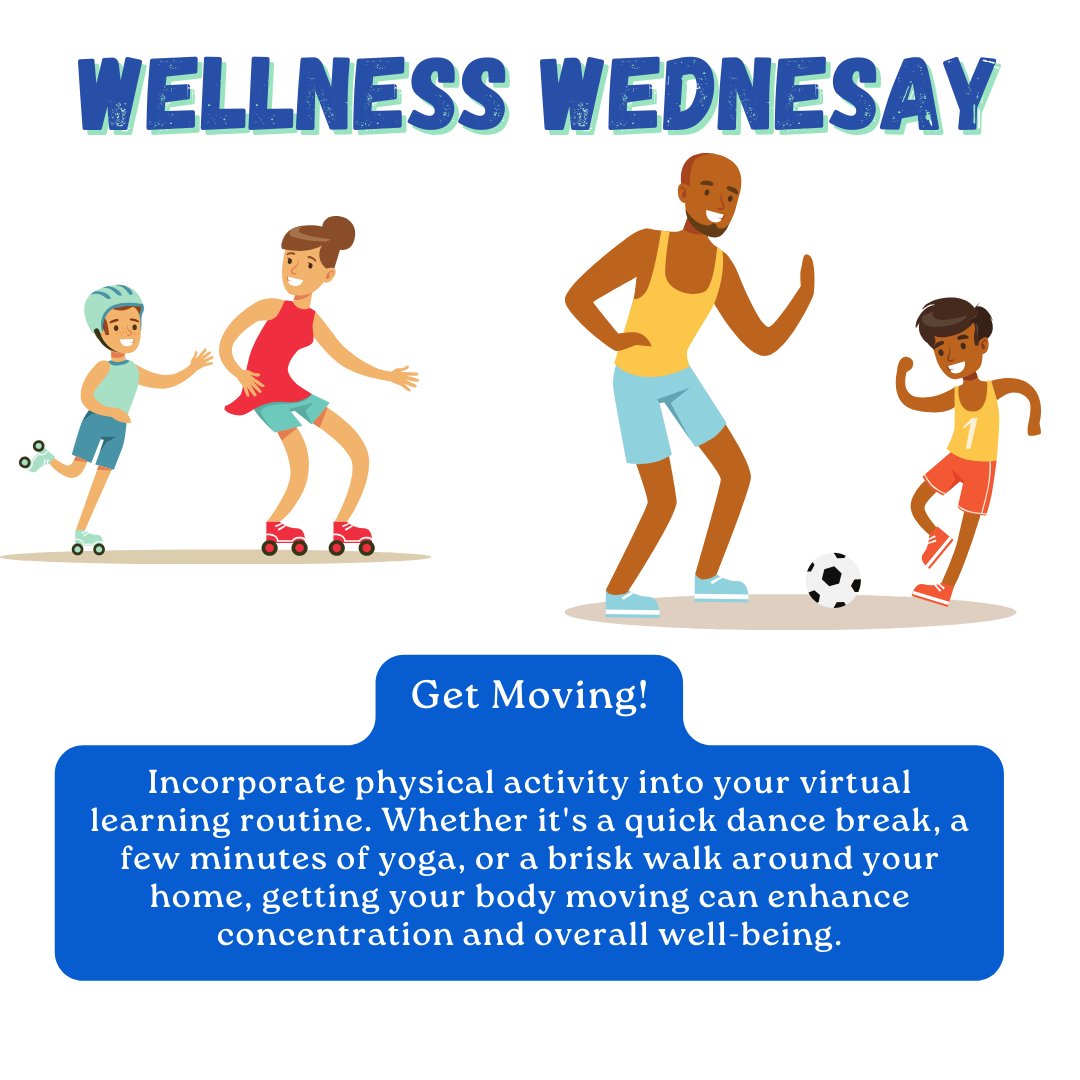 Share your favorite active break moments with us using #ActiveLearning and inspire others to stay energized during classes! 💃🏋️‍♂️ #StayActive #virtuallearningtips #vlp #ccps #virtual #virtuallearningenvironment