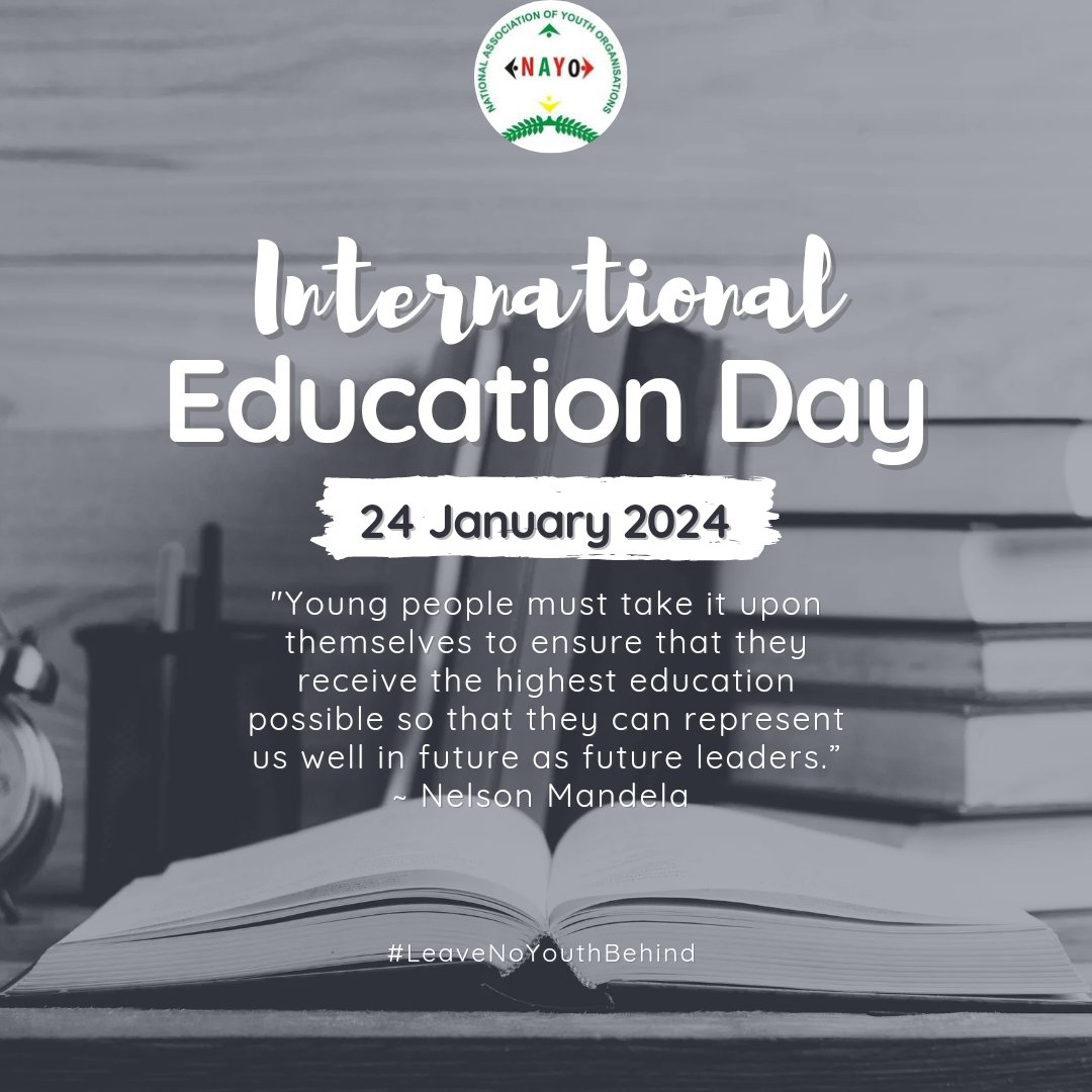 Happy #InternationalEducationDay! We acknowledge the value of education and its power to change the world. #LeaveNoYouthBehind