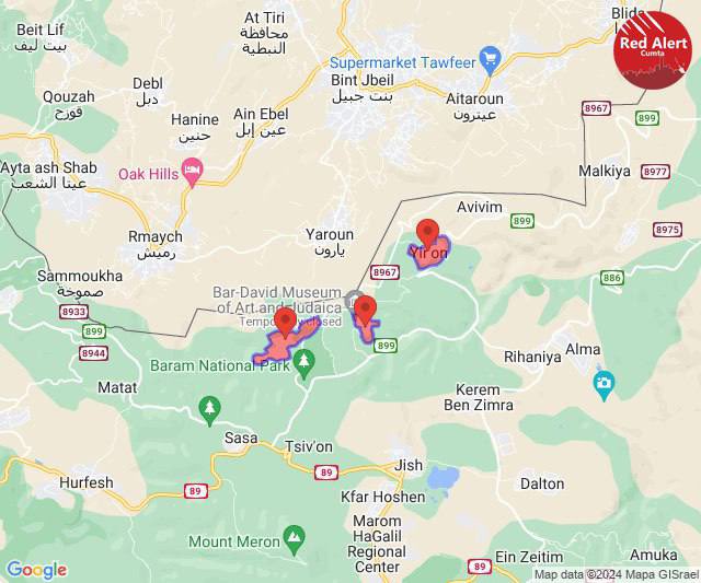 🚨 Missile sirens ring in “Yiron” and other settlements in northern occupied Palestine.