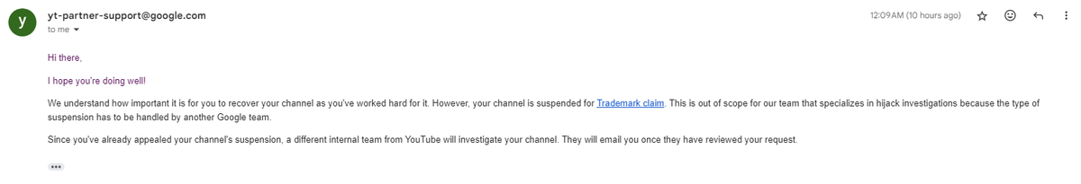 R0GUEKILLER's tweet photo. Day 2
I still have no YouTube channel
I made the tweet yesterday to inform you guys that they were reverting everything that the hacker had done to my channel, but instead of that happening they told me to fill out an appeal form to let their internal team know that I was hacked. https://t.co/vXzjD9MTiR