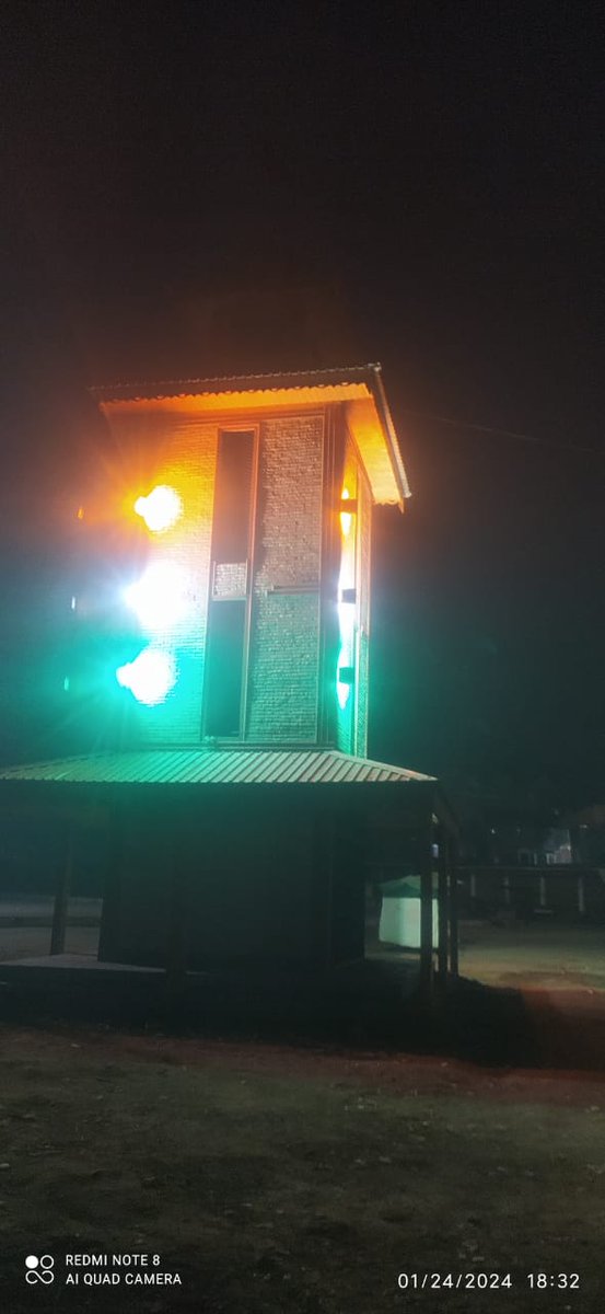 Illumination of Town Hall MC Budgam. @DULBKASHMIR @DC_Budgam @akshaylabroo @dicbudgam @OfficeOfLGJandK @DDKashirChannel @ddnewsSrinagar @DC_Budgam @DivComKash