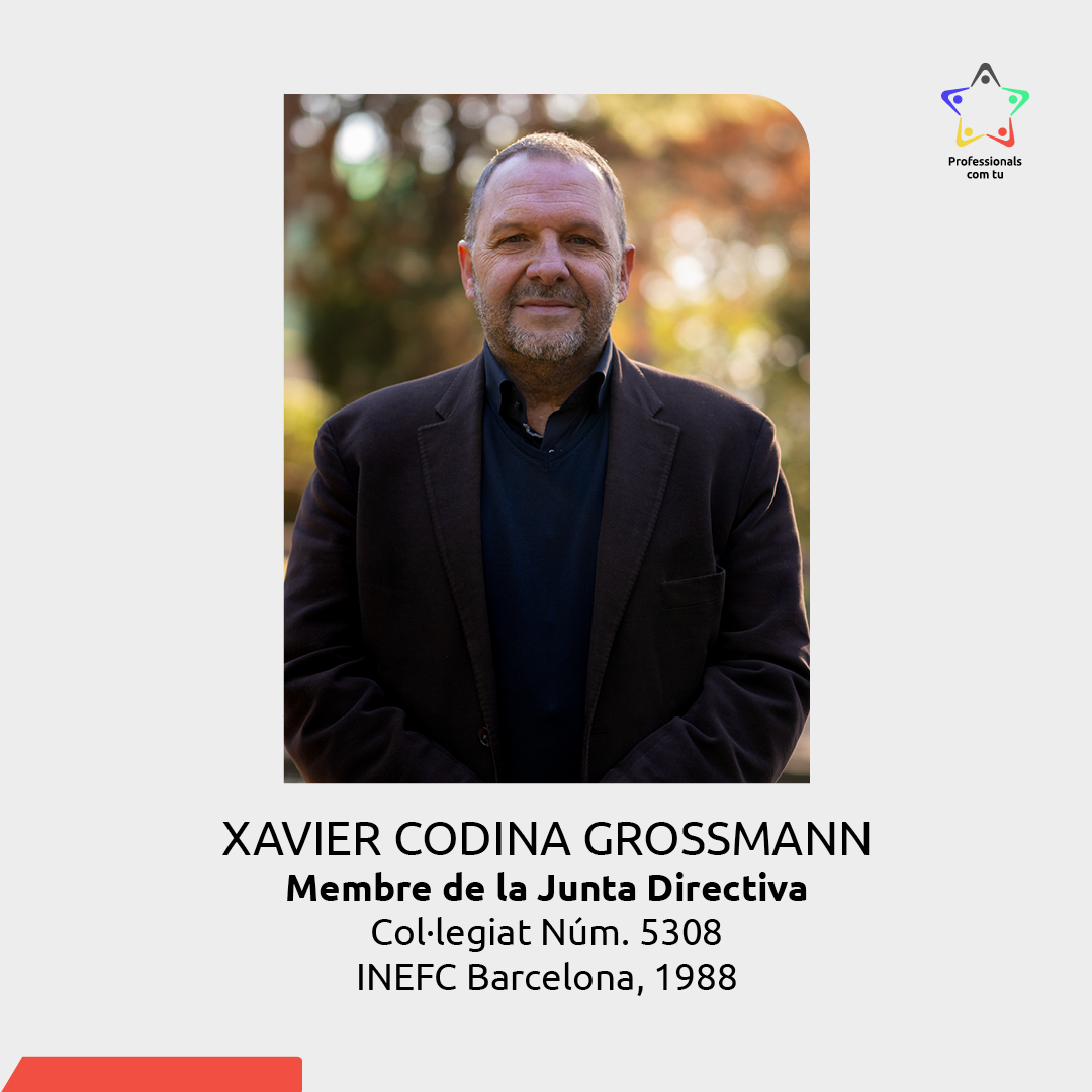 comtucoplec's tweet photo. 📢 Presentem en Xavi Codina, membre de la junta directiva. Amb àmplia experiència en gestió i formació esportiva, col·labora per obrir noves oportunitats professionals per als col·legiats.
🤝 Estigueu atents per conèixer més membres del nostre equip!
#ProfessionalsComTu🗳️💪✨ https://t.co/udkOs1qEYz
