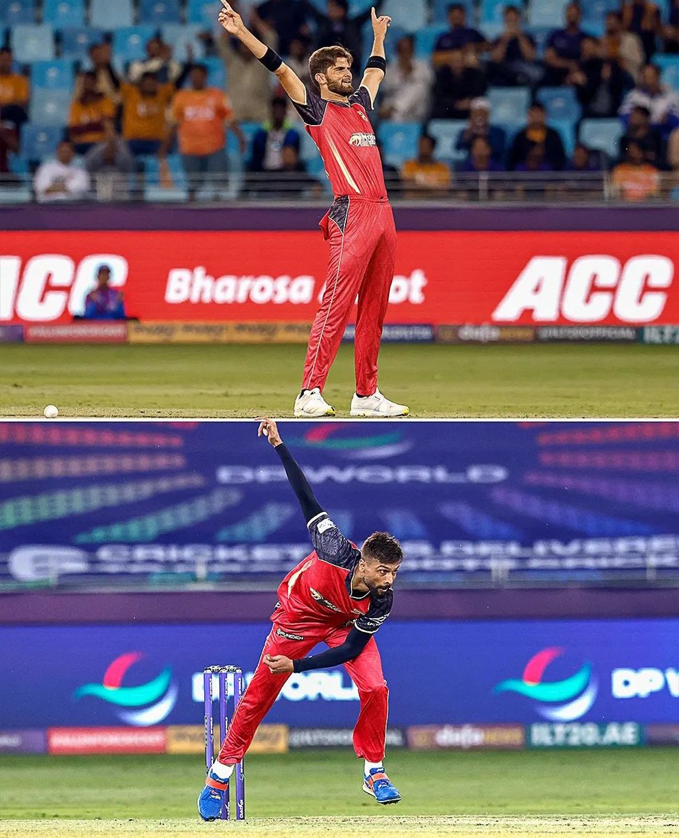 Rajput07Fani's tweet photo. A left-arm pace partnership made in Pakistan in the ILT20 🇵🇰🤝 https://t.co/BPbkfa3Y9q