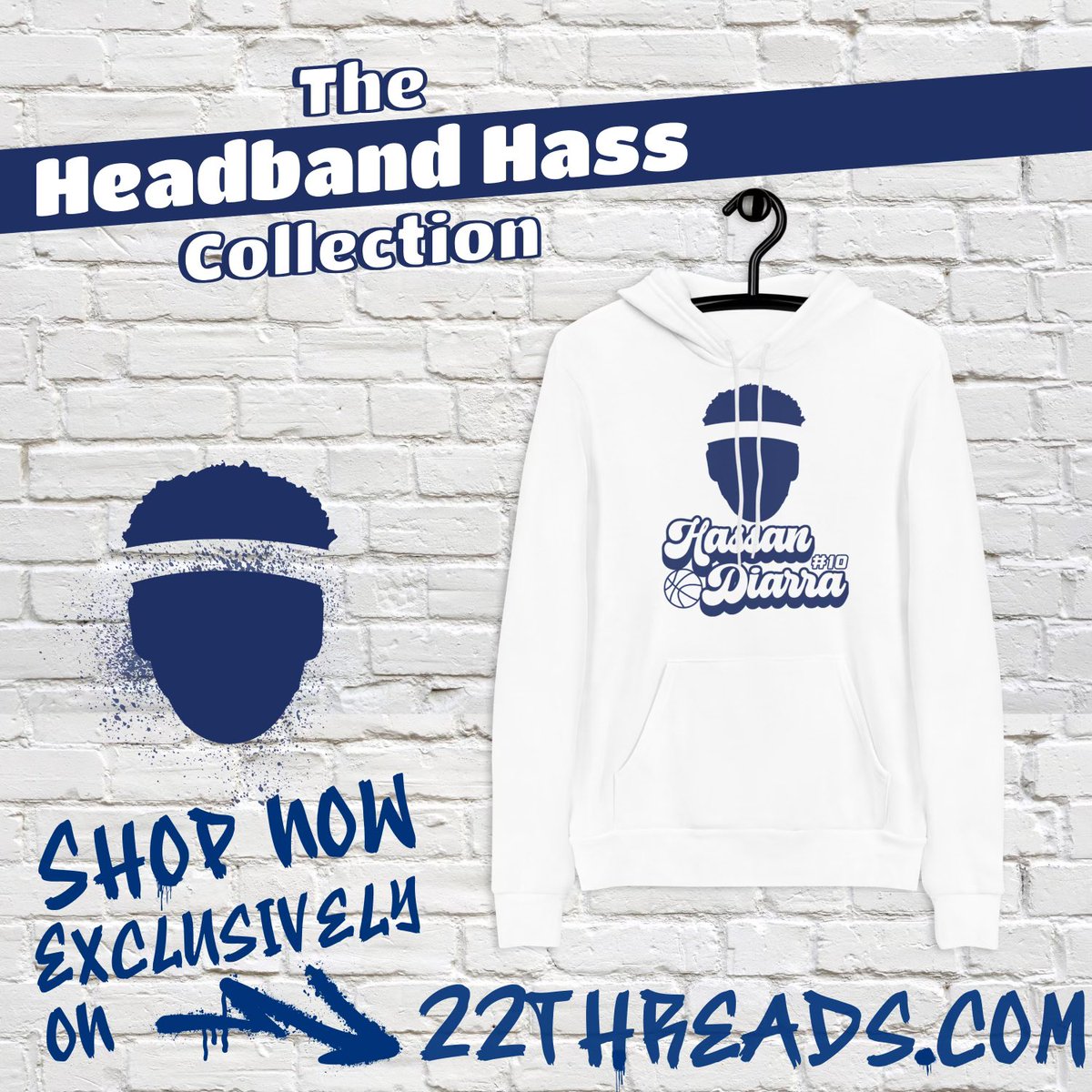 Excited to announce my official Headband Hass apparel collection is live on 22Threads.com. Free shipping on all orders placed today! Any orders $100 or more the shipping will be free. Appreciate all the love and support! #HBH