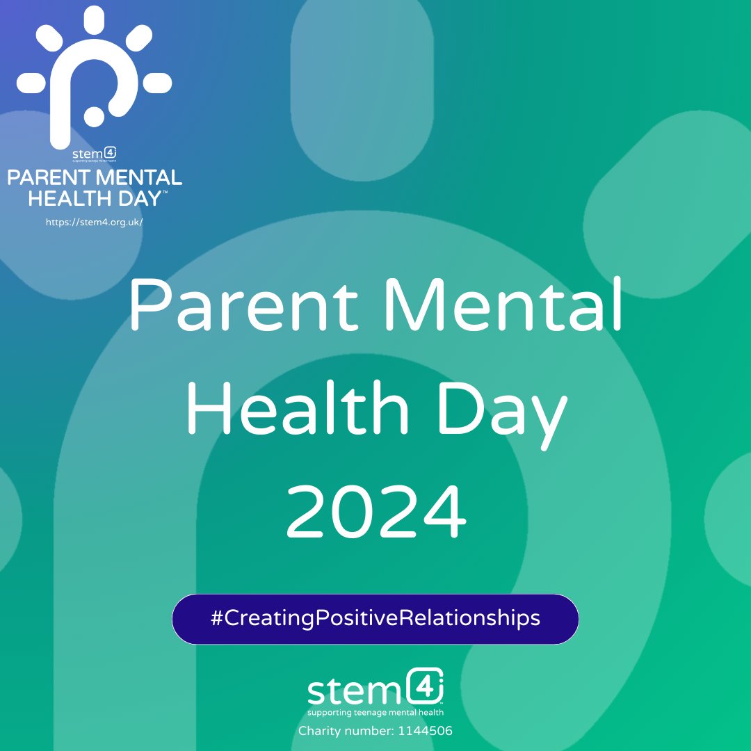 urbanvillagemcr's tweet photo. Parent Mental Health Day 💚
Check out @stem4org podcast. It will help provide insight into the world of teenage mental health, looking at everything from signs and symptoms to early intervention.https://t.co/udbB9bQ2Jr
#CreatingPositiveRelationships https://t.co/2r63FQNjKS