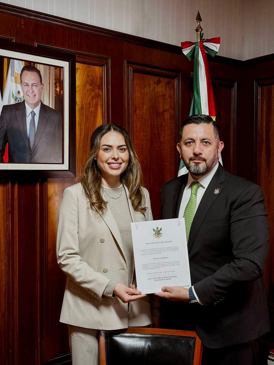 QuadratinMexico's tweet image. Nombran a Cristina Niño de Rivera directora de Gobierno en Querétaro mexico.quadratin.com.mx/nombran-a-cris…
