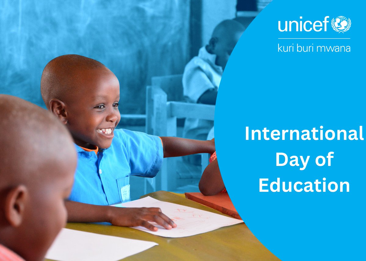 Education offers children a ladder out of poverty & a path to a promising future 📚✍️🏾 A vote of thanks to valued partners like @FCDOGovUK whose support is helping children – girls & those with disabilities – to stay in school & on track to fulfil their potential. #EducationDay