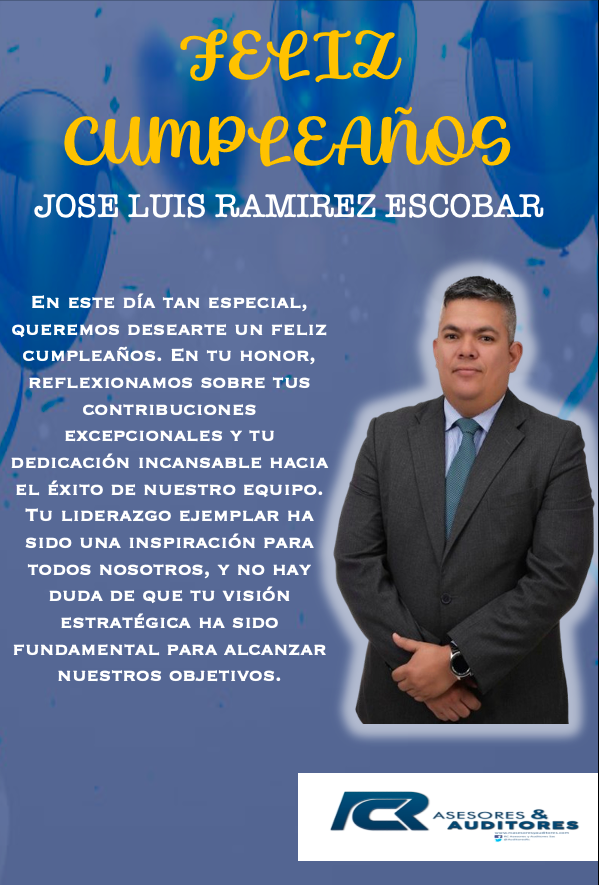 AuditoresRc's tweet photo. Feliz Cumpleaños a nuestro Presidente. @JOSELUIS2480 🥳🎂 https://t.co/293KRDA9n2