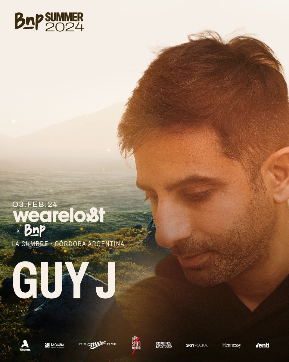 BuenasNochesPro's tweet photo. WE ARE LOST FESTIVAL X BNP – Mesas SOLD OUT.

@djguyj 
@guymantzur 
#SAHARZ
@DJChicola 

🎟 https://t.co/eJZ2F3973L
📍 Ruta 38 km 67, La Cumbre, Córdoba

🌄 BNP Summer 2024
03 FEBRERO | NIGHT #2 https://t.co/MnJq3DNbad