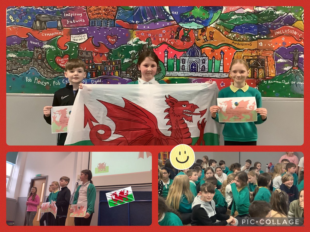 A fantastic Welsh assembly for P3 today! We sang the National Anthem, learnt our new school prayer, practiced our question of the week and listened to the wonderful reasons these children were chosen as siaradwr y Wythnos! #healthyconfidentindividuals