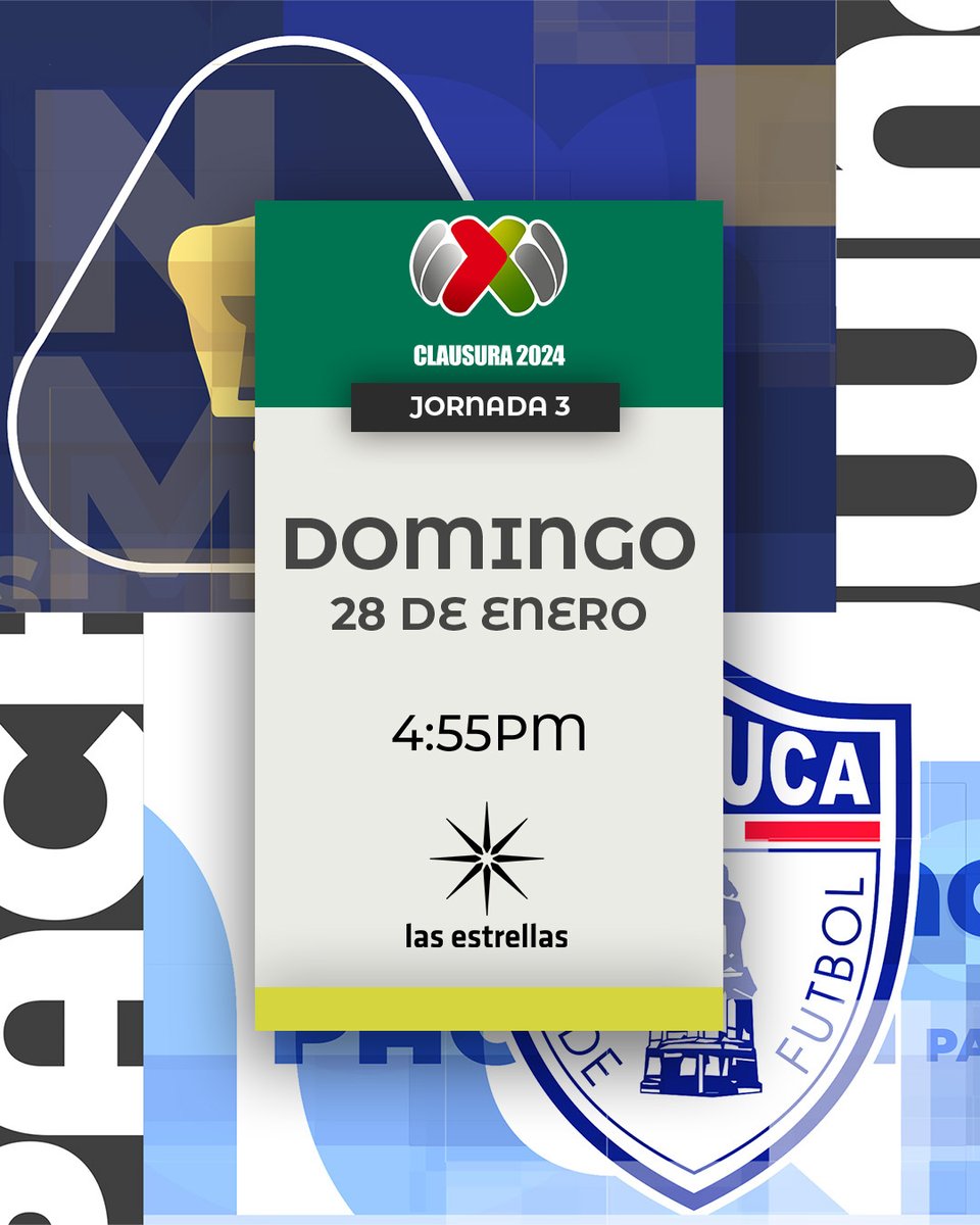¿¡Domingo?!🤔👀 De lo nuestro: De <a href="/PumasMX/">PUMAS</a> y de <a href="/Tuzos/">Club Pachuca</a> desde Ciudad Universitaria para el mundo🏟️🔥⚽ 

🔜#LoNuestroEsElFutbol en <a href="/Canal_Estrellas/">Las Estrellas</a>