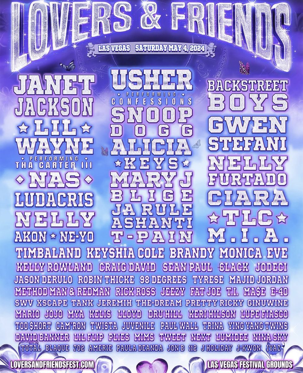Much's tweet photo. The lineup for the #LoversAndFriendsFest goes CRAZYYY. You know where we’re trying to be May 4th 👀🔥

#BellLetsTalk https://t.co/pOfVW0ZnZ3