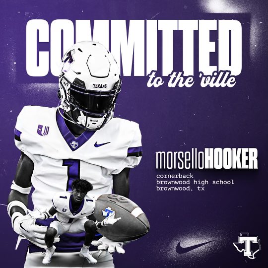 Thank you to Coach @ToddWhitten1818 @CHEADTSU @CoachWaltonTSU for giving me an opportunity to further my education and football career. That being said I will be committing to Tarleton State University!🟣⚪️#GoTexans