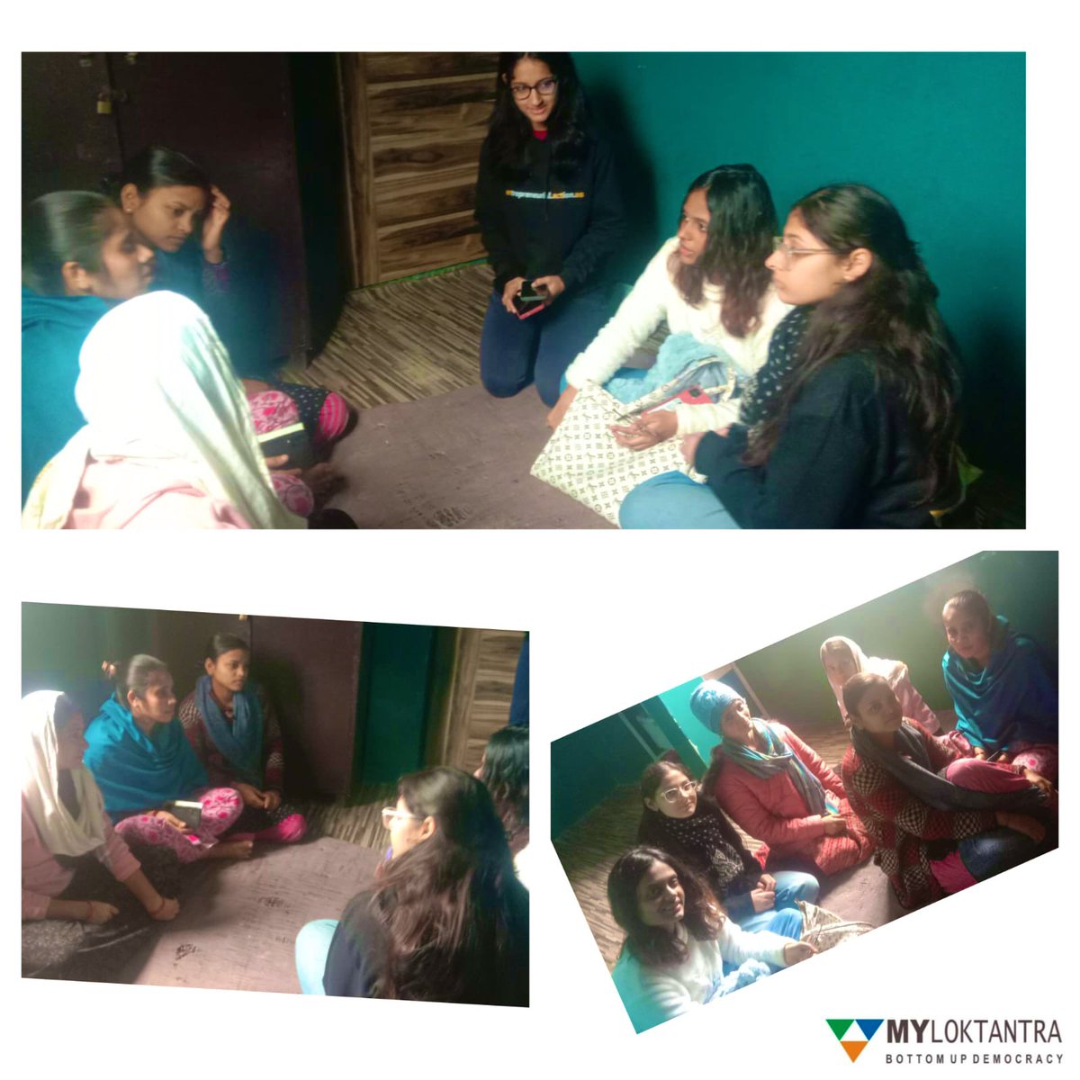 In cold winters , warm cosy meeting of #ProjectPhirban a collaboration between students of Hindu College , Delhi University <a href="/enactushindu/">Enactus Hindu</a> &amp;  #SHG women of #Myloktantra 

Heartening to see the #josh of these young students mentoring  marginal women 

#SDG5 #SDGs #WomenEmpowerment