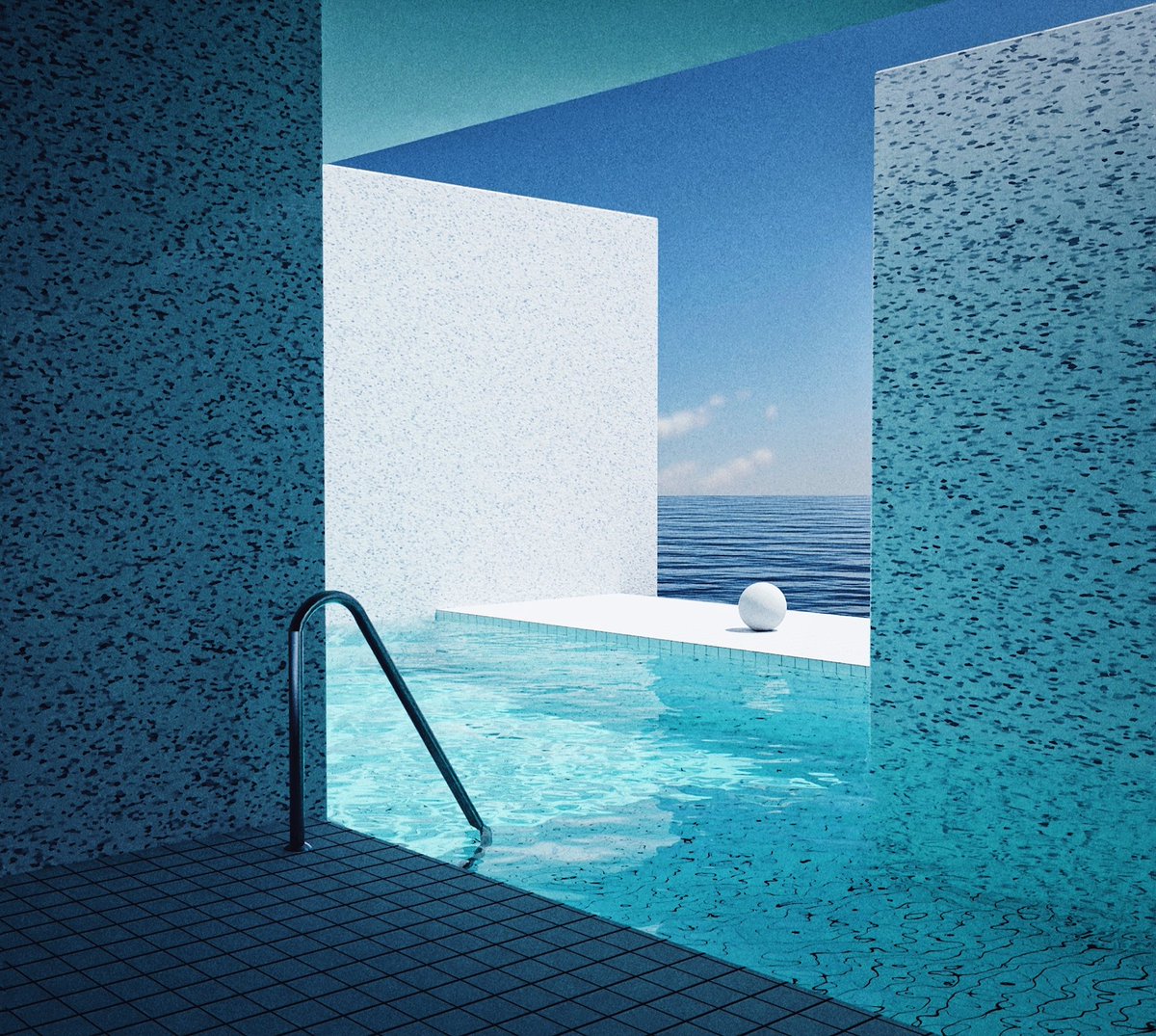 #vaporwave #liminalspace #dreamcore #poolcore #architecture