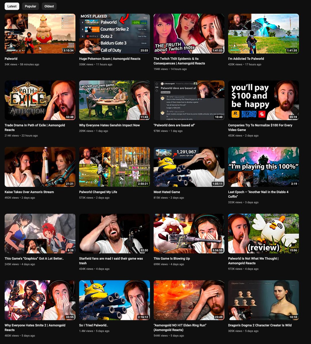 AL_theBoi's tweet photo. Asmongold pumps out up to 5 videos a day, with the better half of them being complete unedited reuploads of other people's videos with him in the corner shaking his head

what makes you think he would have any respect for any artist ever https://t.co/g3LzWyJLAl
