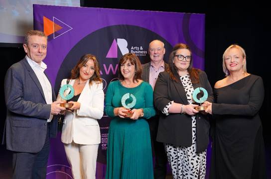 Congratulations to the team @MillenniumForum on their Awards at last nights @artsbusinessni Awards🏆 The team walked away with the 'Creative Communications Award' and the coveted 'Arts Organisation of the Year Award' 🤩