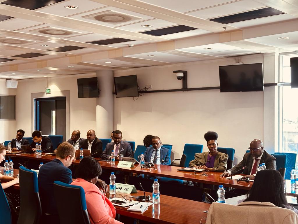 This afternoon, our ED @Hassan_shire participated in & spoke at the AU-EU civil society dialogue, where he highlighted the growing threats to HRDs and African human rights mechanisms, and how they're impacting Africa's overall human rights situation. The CSO discussion is part