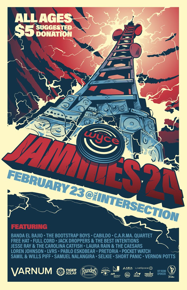 The lineup has been announced! Here is the official poster for Jammies XXIV courtesy of Coe Lacy. Join us at @sectionlive on February 23rd and enjoy performances from these incredible Michigan artists!