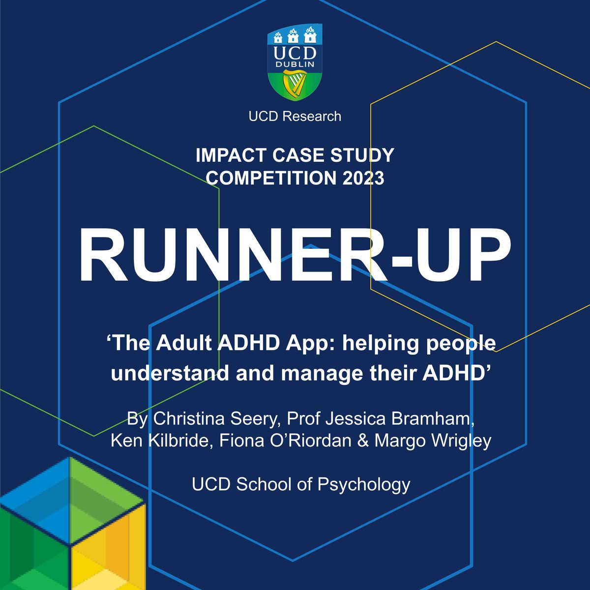 Finalist: ‘The Adult ADHD App: helping people understand & manage their ADHD’ @UCDPsychology researchers worked with @NCP_AdultADHD & @adhdireland to design and roll out an accessible resource based on research into the needs of those living with ADHD. ➡️ucd.ie/research/impac…