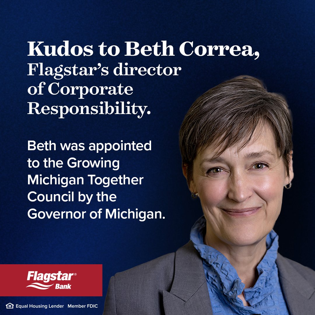 Director of Corporate Responsibility, Beth Correa, has been selected for the Pre K-12 Education Workgroup of @letsgrowmi. Established by Governor Whitmer, the council is charged with developing a long-term vision that sets Michigan up for future success. We couldn’t be prouder!