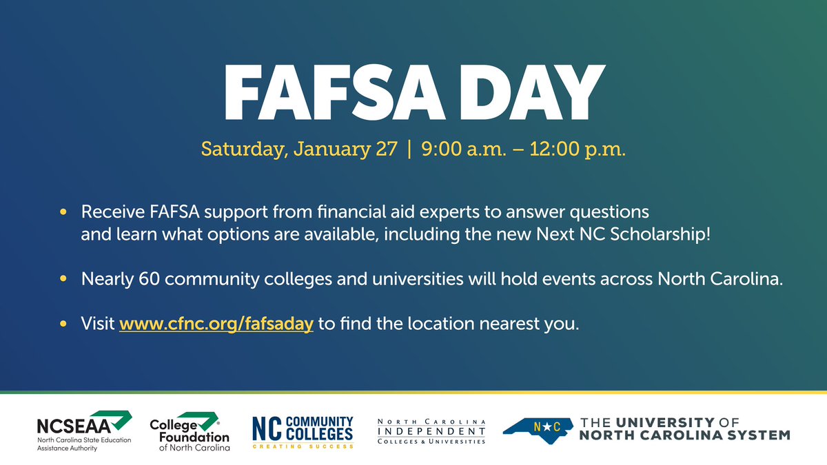 ECSU's tweet photo. Got questions about the new FAFSA form? Join us for FAFSA Day and take the first step toward paying for your higher education! 🎓💡 #FAFSA #ToLiveIsToLearn #ECSU #FAFSADay https://t.co/3i7sY8L1Dl