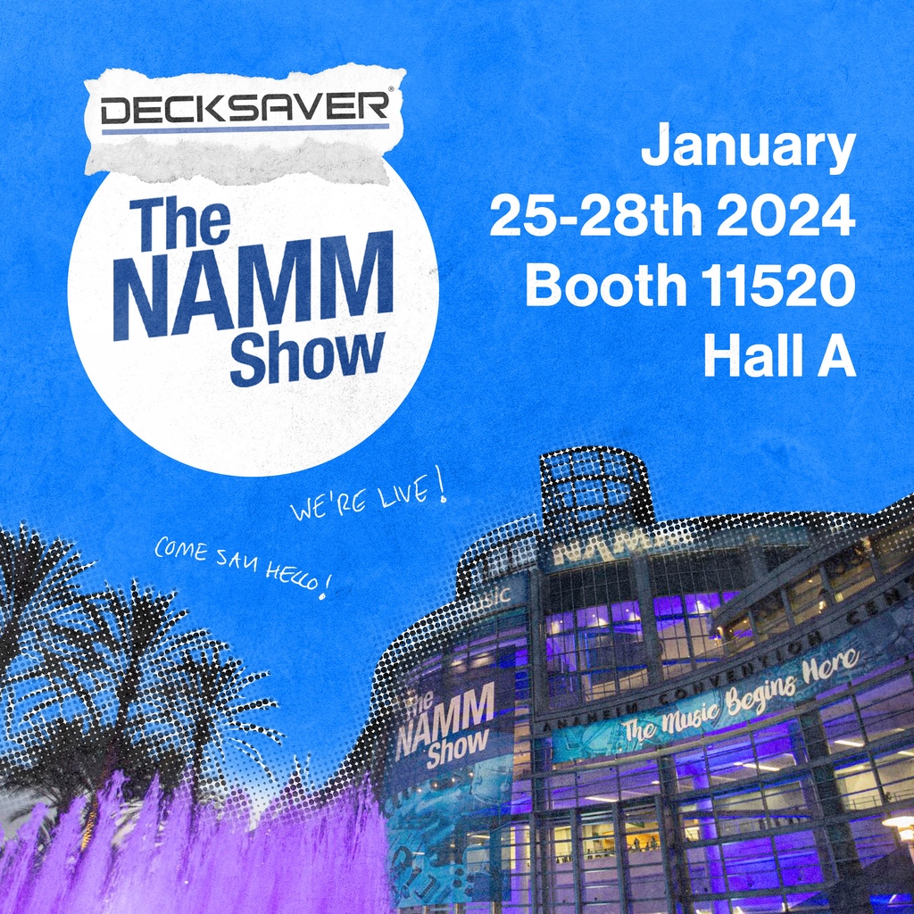 We're live at NAMM 2024! 🌞

Come see us at Booth 11529 Hall A right next to Pioneer!💿️

#Decksaver #NAMM #NAMM2024 #TheNAMMShow