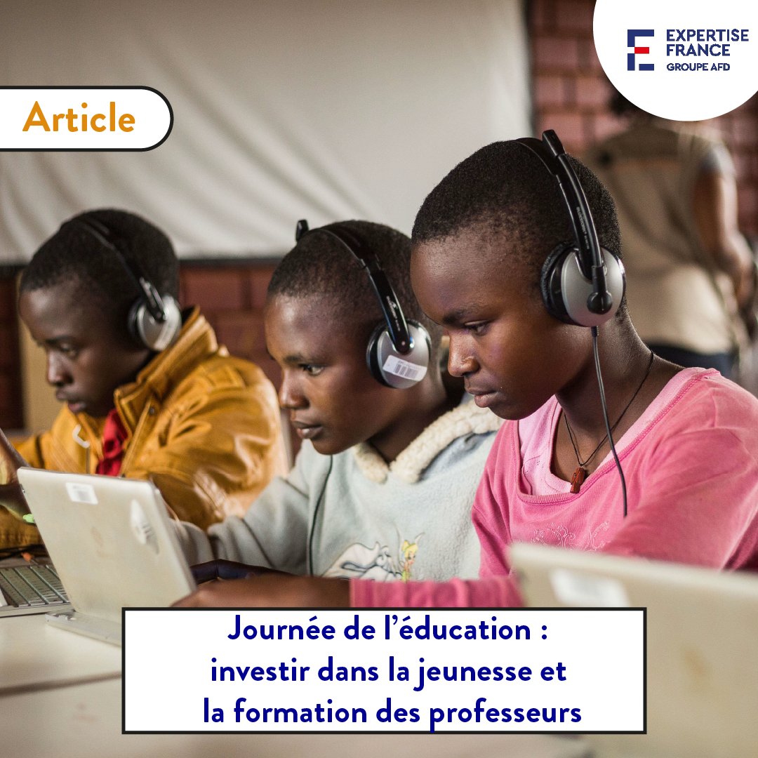 💻👨‍🏫 À l’occasion de la journée mondiale de l’éducation, retour sur les initiatives portées par Expertise France dans le renforcement de l’accès au numérique, véritable levier de développement et d’innovation.👉tinyurl.com/3rwkvzbc