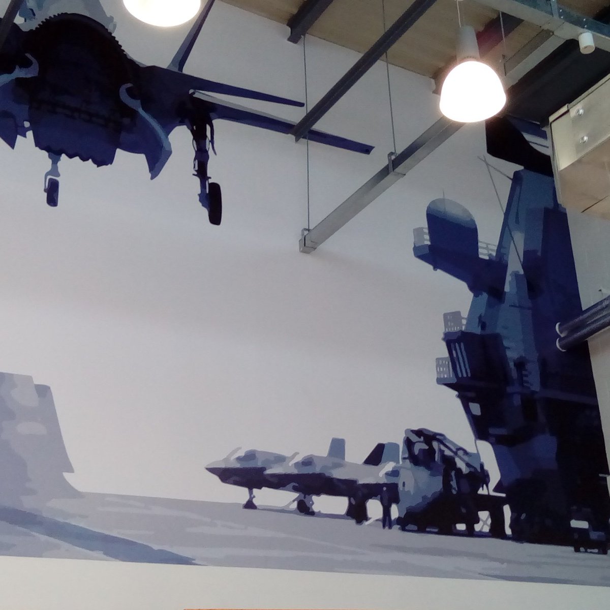 Another wallpaper #featurewall #officeart #digitalprinting