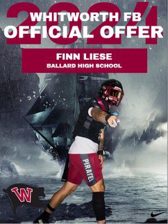 After a great visit to Spokane, I am extremely blessed and grateful to say I have received an offer from <a href="/WhitworthFB/">Whitworth FB</a> Go Bucs!
