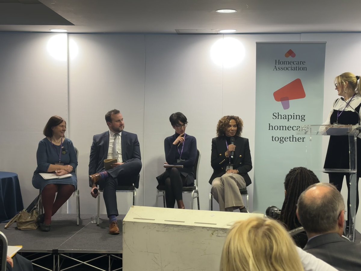 homecareassn's tweet photo. Vice Chair of our Board, Lucy Campbell is joined by Oonagh Smyth, Jill Manthorpe CBE, Barny Leavers and @camilleleavold during a Q&amp;A on the #socialcareworkforce, sharing their perspectives on this critical issue for the sector.

#thefutureofhomecare https://t.co/xMkgsDxgrZ
