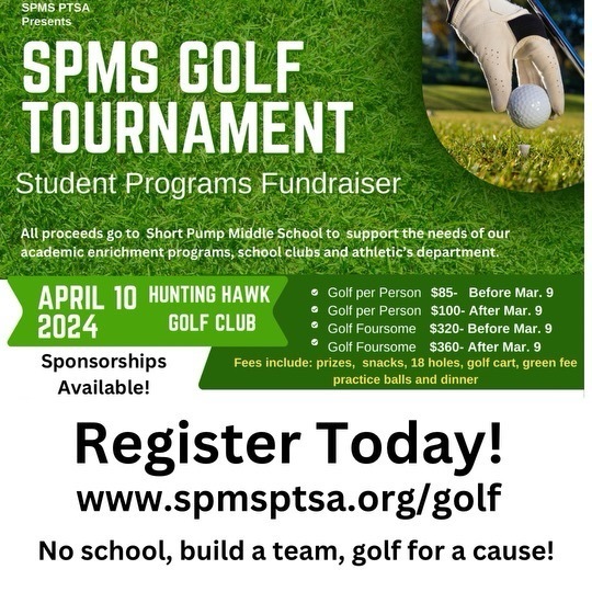 SPMS PTSA Golf Tournament henricoschools.us/article/142555…