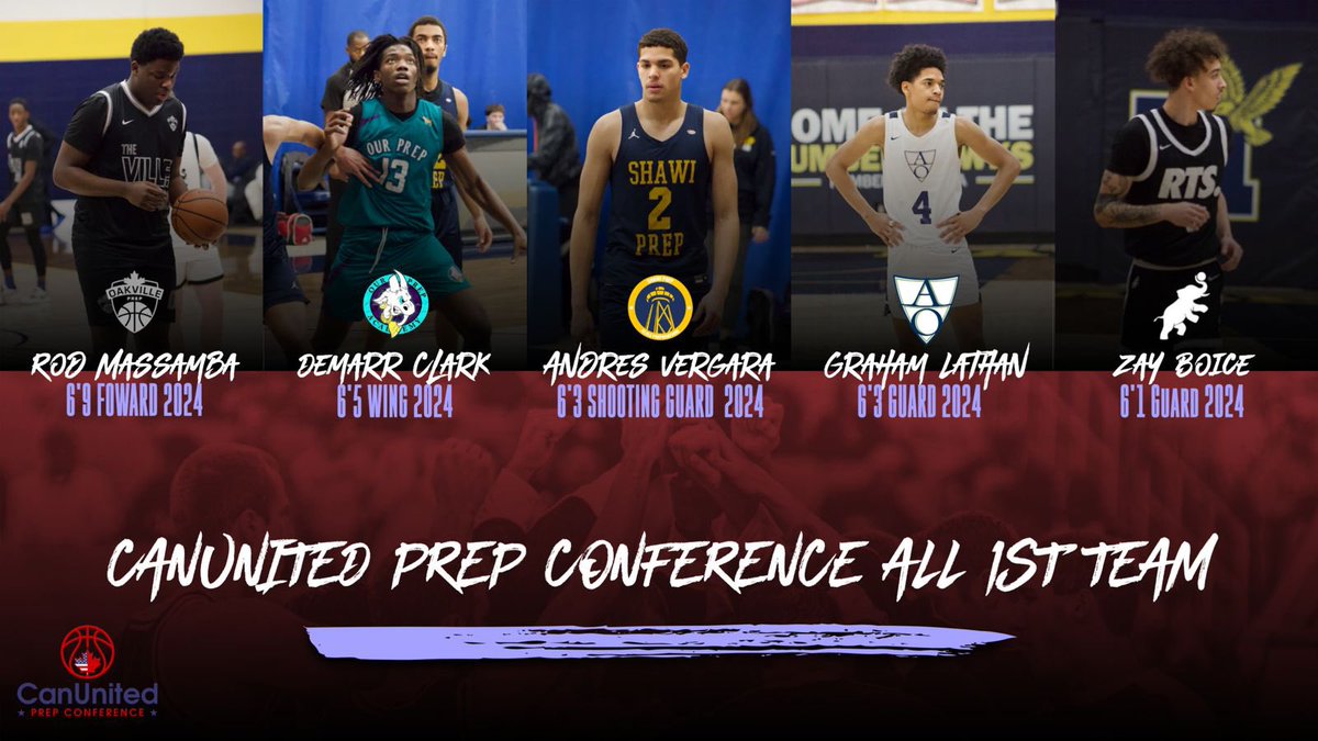 Presenting CanUnited Prep Conference 2023-24 All 1st Team