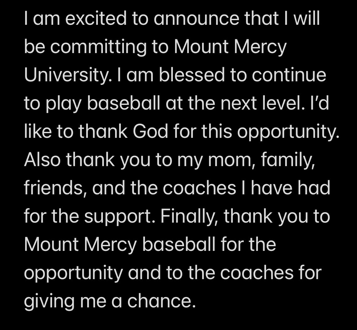 Committed! <a href="/LMLionBaseball/">Linn-Mar Baseball</a> <a href="/LinnMarSC/">Linn-Mar Strength & Conditioning</a> @PBRIowa <a href="/IATravelBsbl/">ITB</a> <a href="/iabaseball1/">IAbaseball</a>