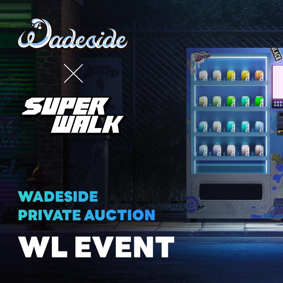 SuperWalk_'s tweet photo. ๐งงRaffle to celebrate the INO of WADESIDE๐งง
Join the WADESIDE INO: Uniting to Create Waves๐
To celebrate WADESIDE INO, we are hosting a raffle for a #WADESIDE Private Auction WL(WhiteList)๐
๐What is a @Wade_Side ?
WADESIDE #NFTs are your key to $IP3, interactive experiences, and a dynamic IP ecosystem powered by #CRIPCO and #LINEFRIENDS.
#WADE, a next-generation virtual influencer IP, is a street/music culture-based phenomenon in the IP world. Backed and partnered with global level talent and brands, the IP not only works with the world's most famous brands such as Nike, Tiffany&Co and SAINT MXXXXXX, but also produces music and engages with the IRL world as an independent artist.
Based on a street culture icon IP WADE, which collaborates and works with the most famous brands globally, #IPX and #Cripco plans to launch its next collection this coming February!
โผ๏ธMUSTโผ๏ธ
โ
Follow @Wade_Side
โ
RT any of @Wade_Side's official posts
๐ฏ WADESIDE Private Auction WL (2 People)
๐๏ธ Period: ~ 24/01/31(Wed) (UTC+9)
๐ฝ You can join Raffles within the SuperWalk service
https://t.co/02gPDNO0d0
โ๏ธHow to participate
โ
$KLAY is required to participate in this raffle.
โ
Click on Raffle at the top of the screen.
โ
Apply as many times as you want!
๐The more you apply, the higher the chance of winning
#SuperWalk #Superz #WADE #WADESIDE #IPX #OOZ #CRIPCO #GRND #WALK #NFT #WEB3