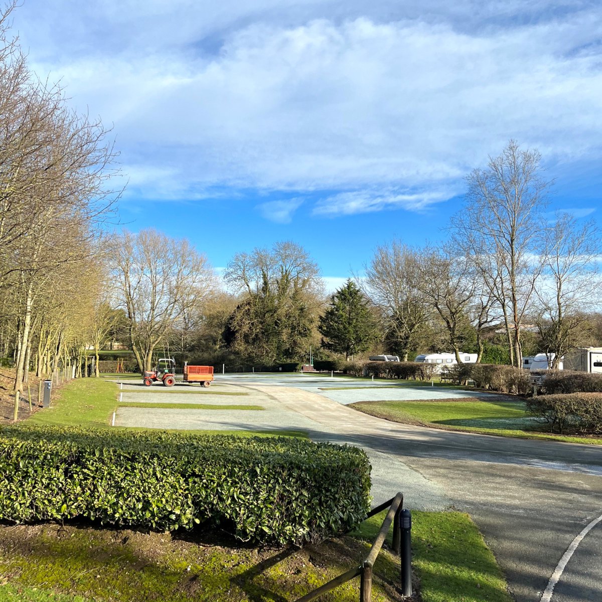 The new hardstanding pitches are ready at our Oxon Hall Touring Park!

Our team have working hard to get these up and running and ready to book for your next stay.

Have you booked your next touring adventure at our Oxon Hall park?
