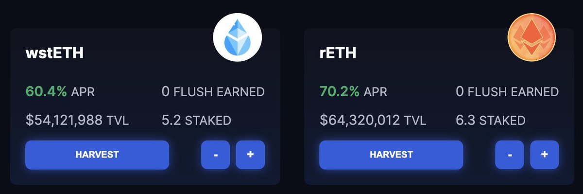Flush_LSD's tweet photo. Flush will soon offer decent APY to $ETH holders... https://t.co/Yfa3CeFve4