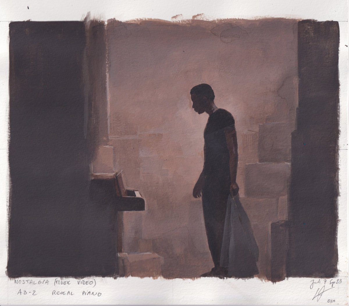 Nostalgia 
Acrylique sur papier