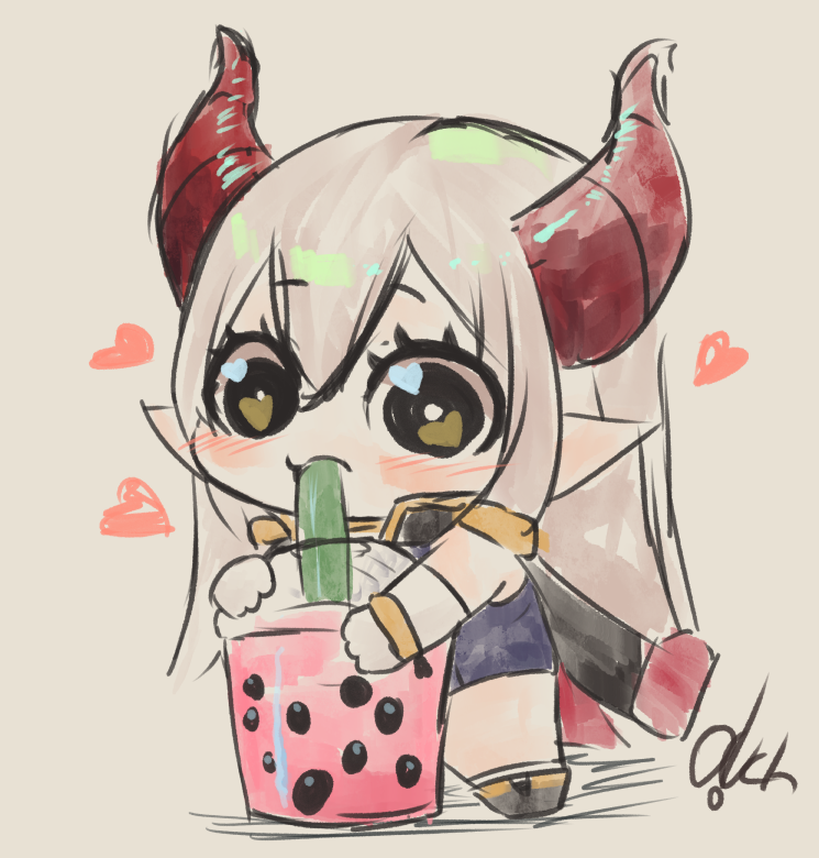 「#えまの絵馬 #rkgk Day 24: Lil Emma August Sip」|Ouchi🍡👹Vartist+CEO of gyaruのイラスト