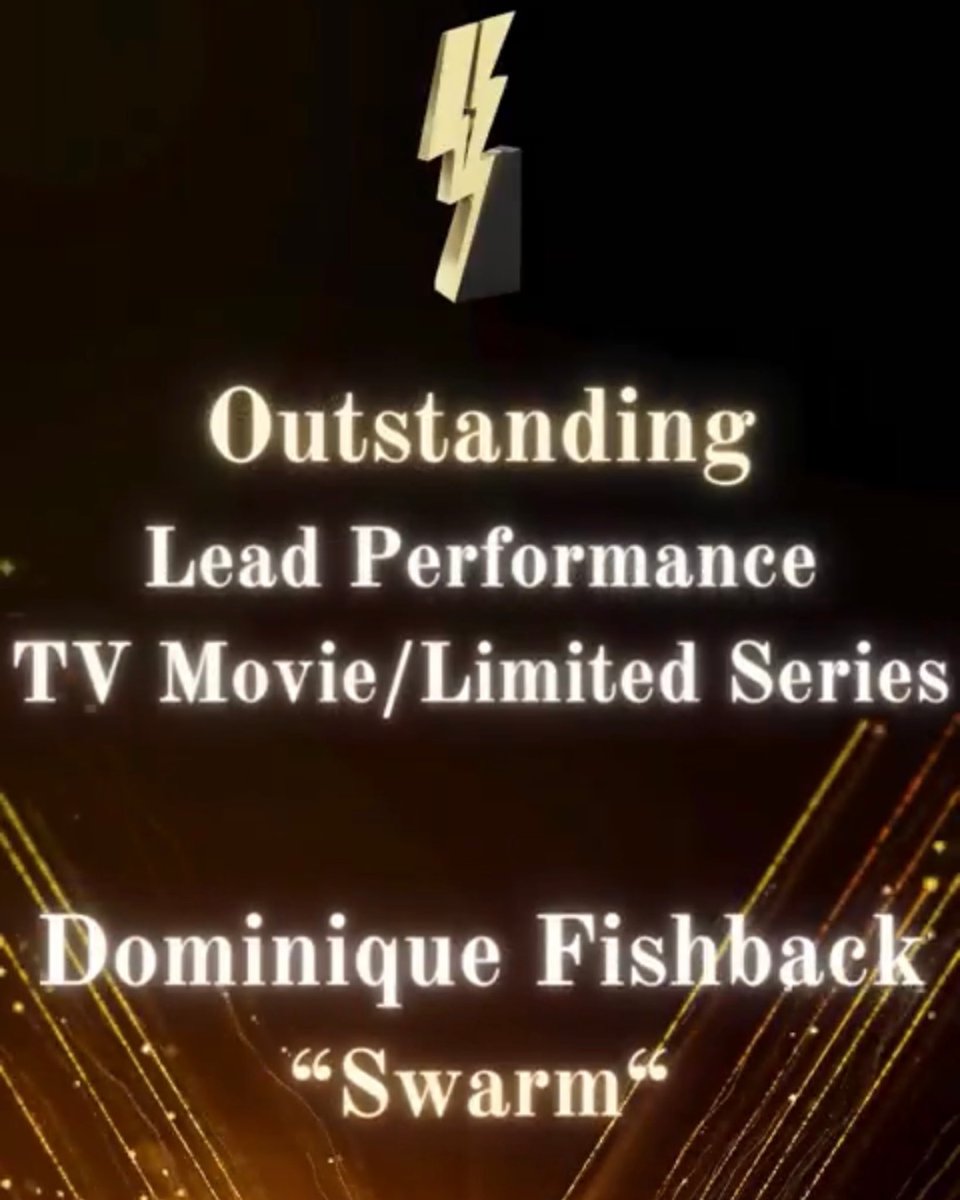 Congratulations to our 2024 @BlackReelAwards winners!

#GiancarloEsposito - Outstanding Supporting Performance in a Drama Series - #BetterCallSaul 

#DominiqueFishback - Outstanding Lead Performance in a TV Movie or Limited Series - #Swarm 

#BlackReelAwards #BlackReelTVAwards