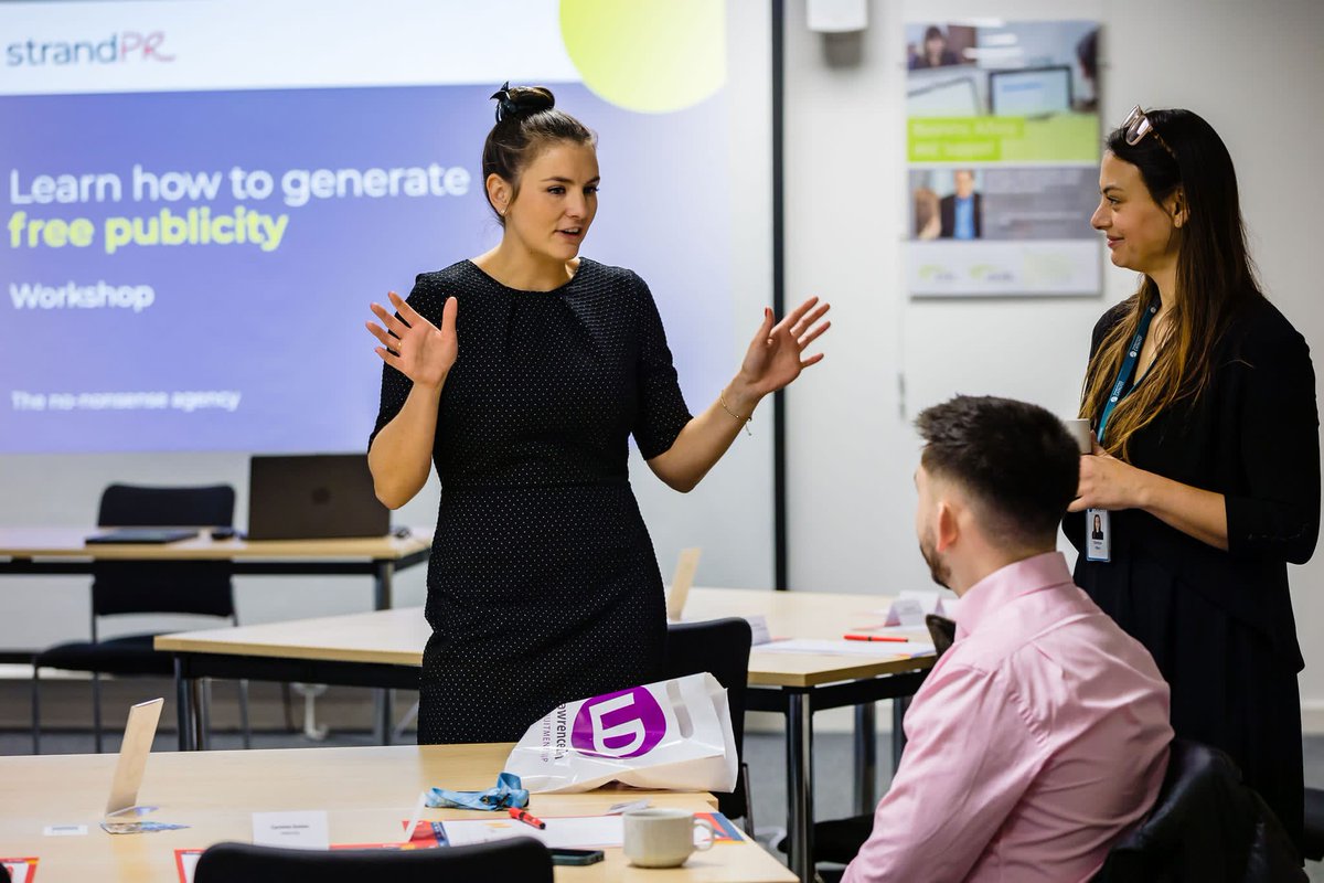 Great workshop with our friends at @lawrencedeanrec talking all things free publicity with Strand MD @LauraPStrand. Special thanks to @Danny_Loo for the awesome pics!