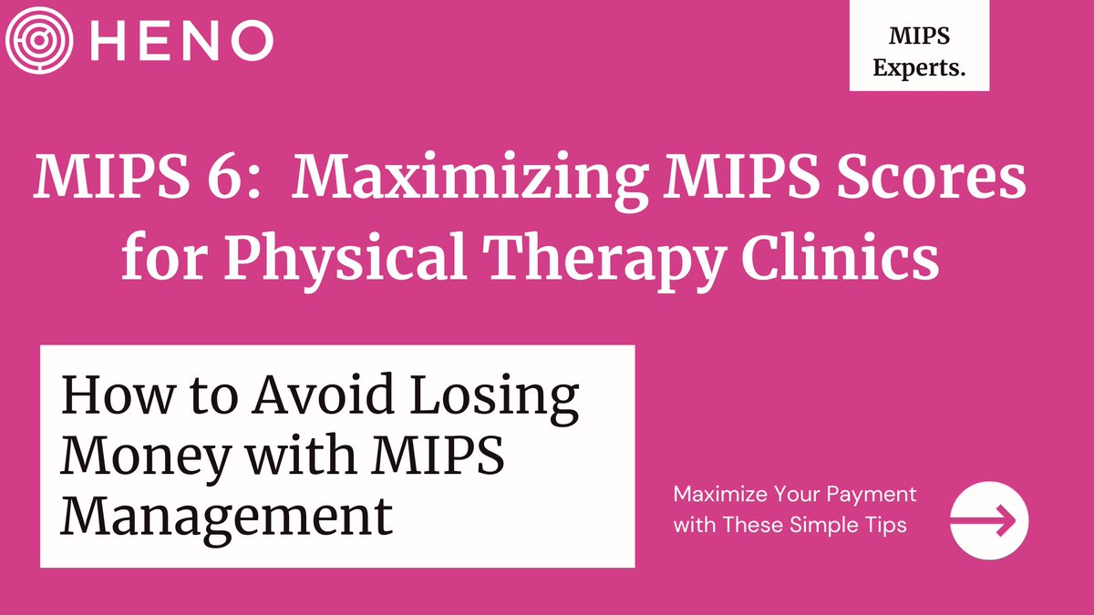 HENOio's tweet photo. 📣 Calling all physical therapists! This is article 6 of 11 helping you keep up with MIPS. 

🔗 Link: [https://t.co/9CTgevKPI7](https://t.co/9CTgevKPI7)

#PhysicalTherapists #MIPS #HealthcareExcellence #PatientCare #Teamwork https://t.co/m5Ux2W7CWI