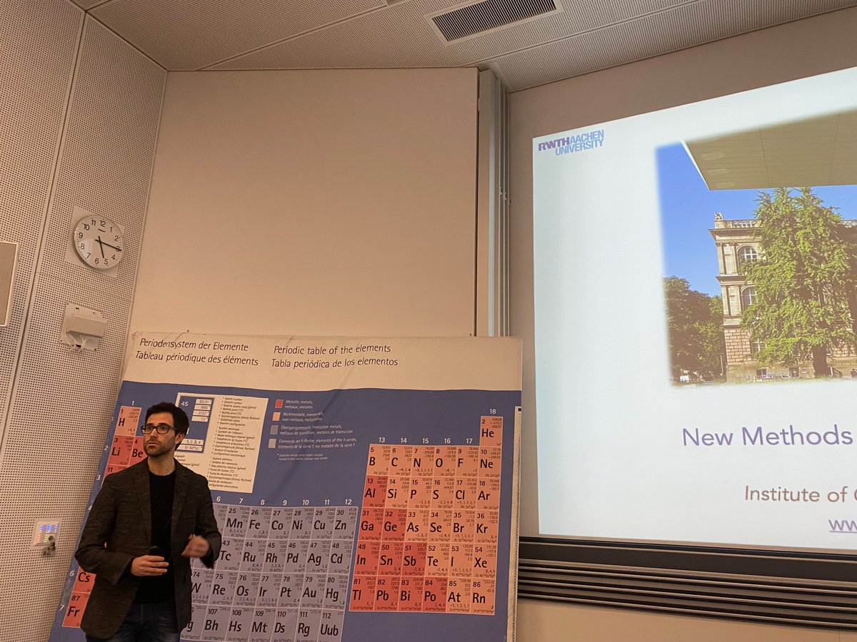 Second organic seminar @EPFL_CHEM_Tweet with Prof Daniele Leonori @LeonoriLab from RWTH Aachen