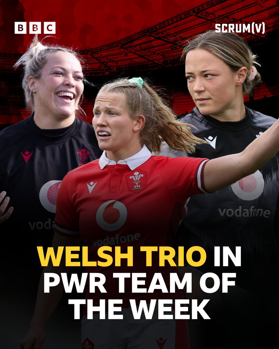 Welsh trio @kelseyjadejones, @CarysCox15 and @Alishabutchers1 are named in the @ThePWR team of the week 🏴󠁧󠁢󠁷󠁬󠁳󠁿

#BBCRugby