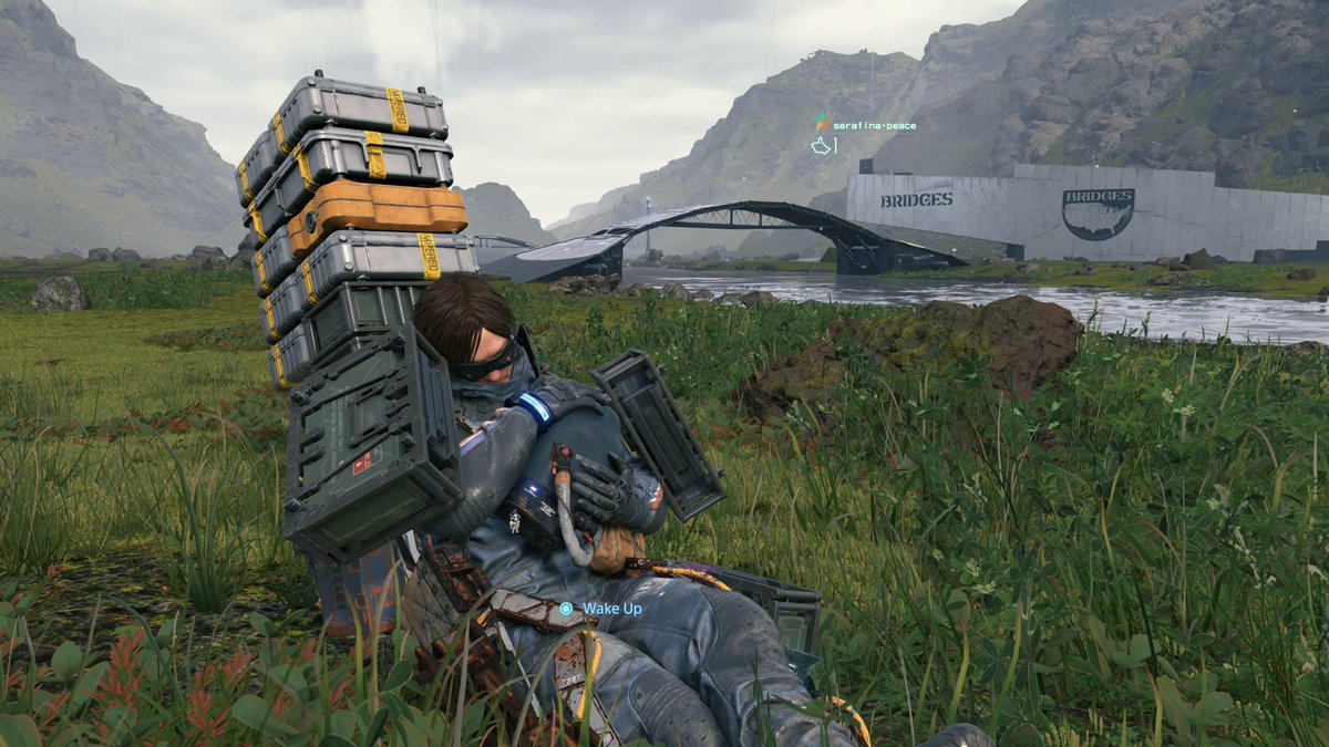 Rien de mieux qu'une bonne sieste post-digestion. 😌  

📷 u/PlatinumManX 
#DeathStranding