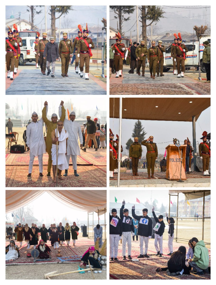 Glimpses of Full Dress rehearsal for Republic Day Parade-2024 at District Police Lines Baramulla. @JmuKmrPolice @KashmirPolice @DIGBaramulla @DCBaramulla @Amod_India @DivyaDev_ips